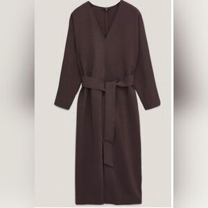 Massimo Dutti Dress with waist tie
